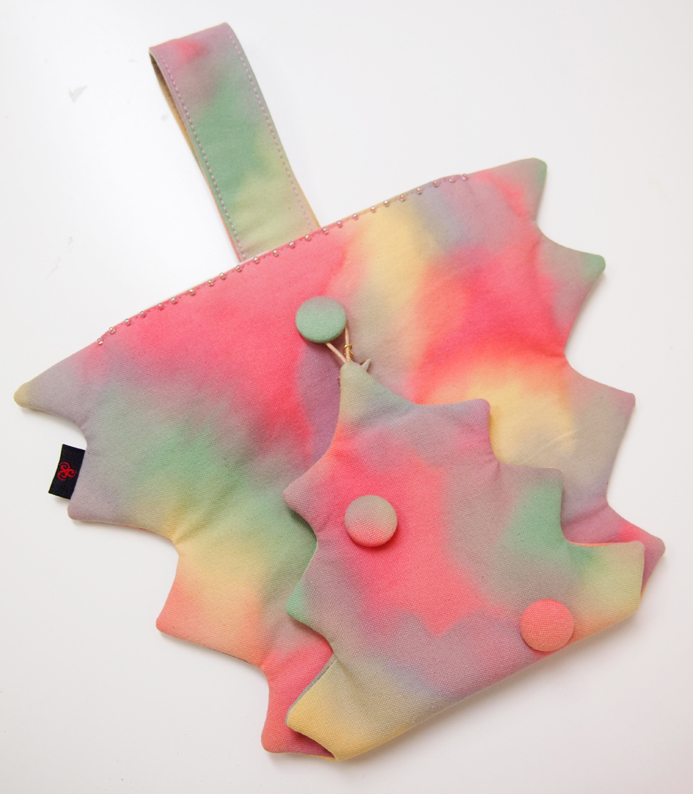 引染帆布・ツリー型ワインバッグ・ピンク