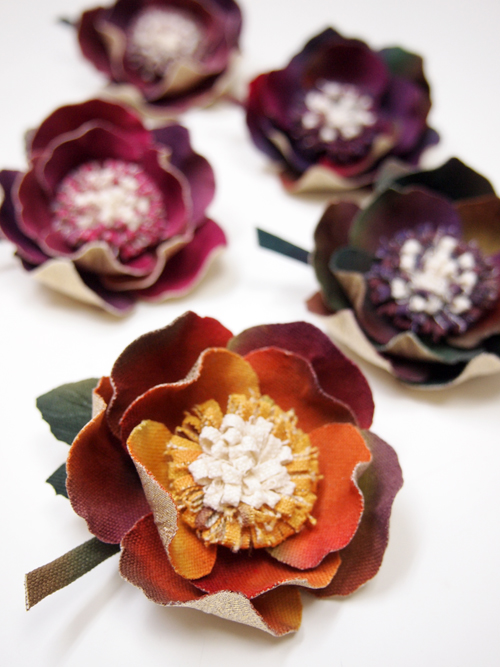 引染帆布・コサージュ
