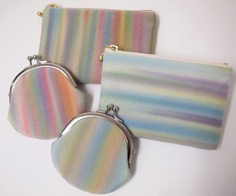 引染シルクポーチ&がま口